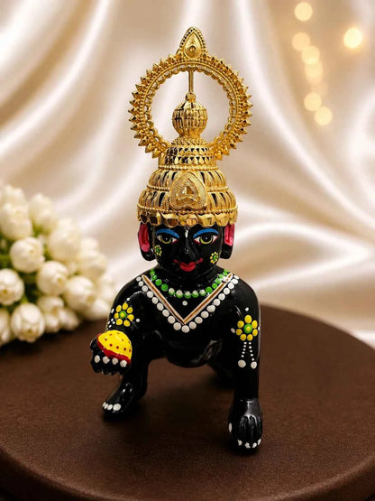 Gold-Plated Temple Dome Mukut for Deity