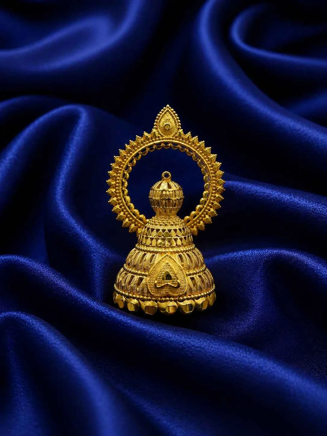 Gold-Plated Temple Dome Mukut for Deity