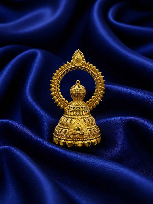 Gold-Plated Temple Dome Mukut for Deity