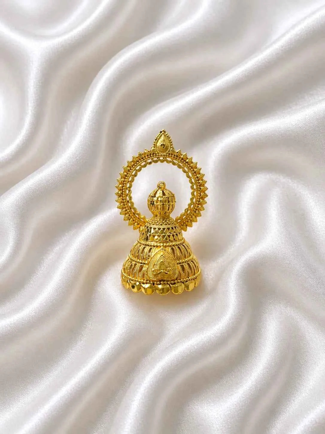 Gold-Plated Temple Dome Mukut for Deity