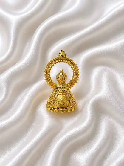 Gold-Plated Temple Dome Mukut for Deity