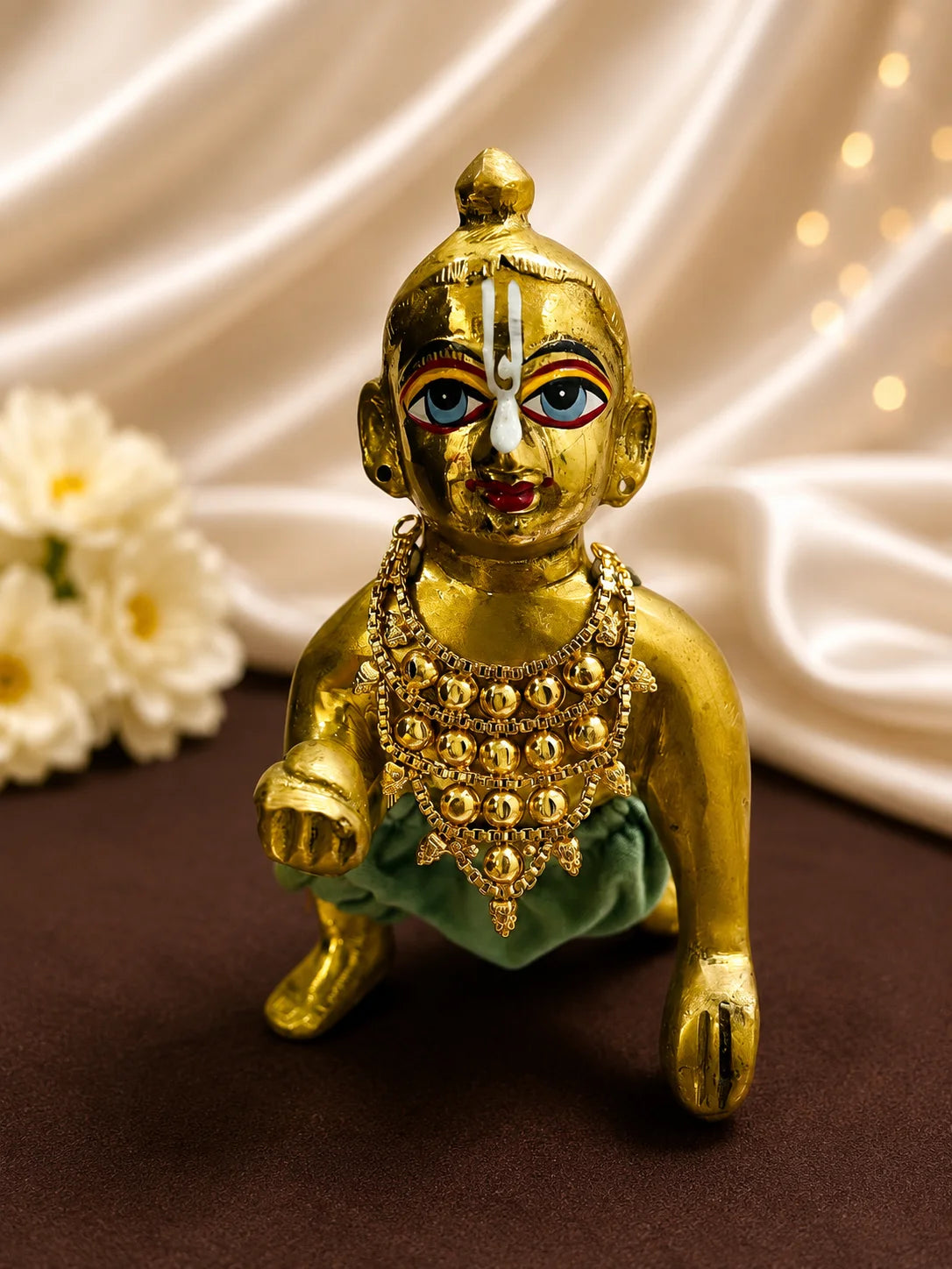 Gold-Plated Vaibhav Haar for Deity