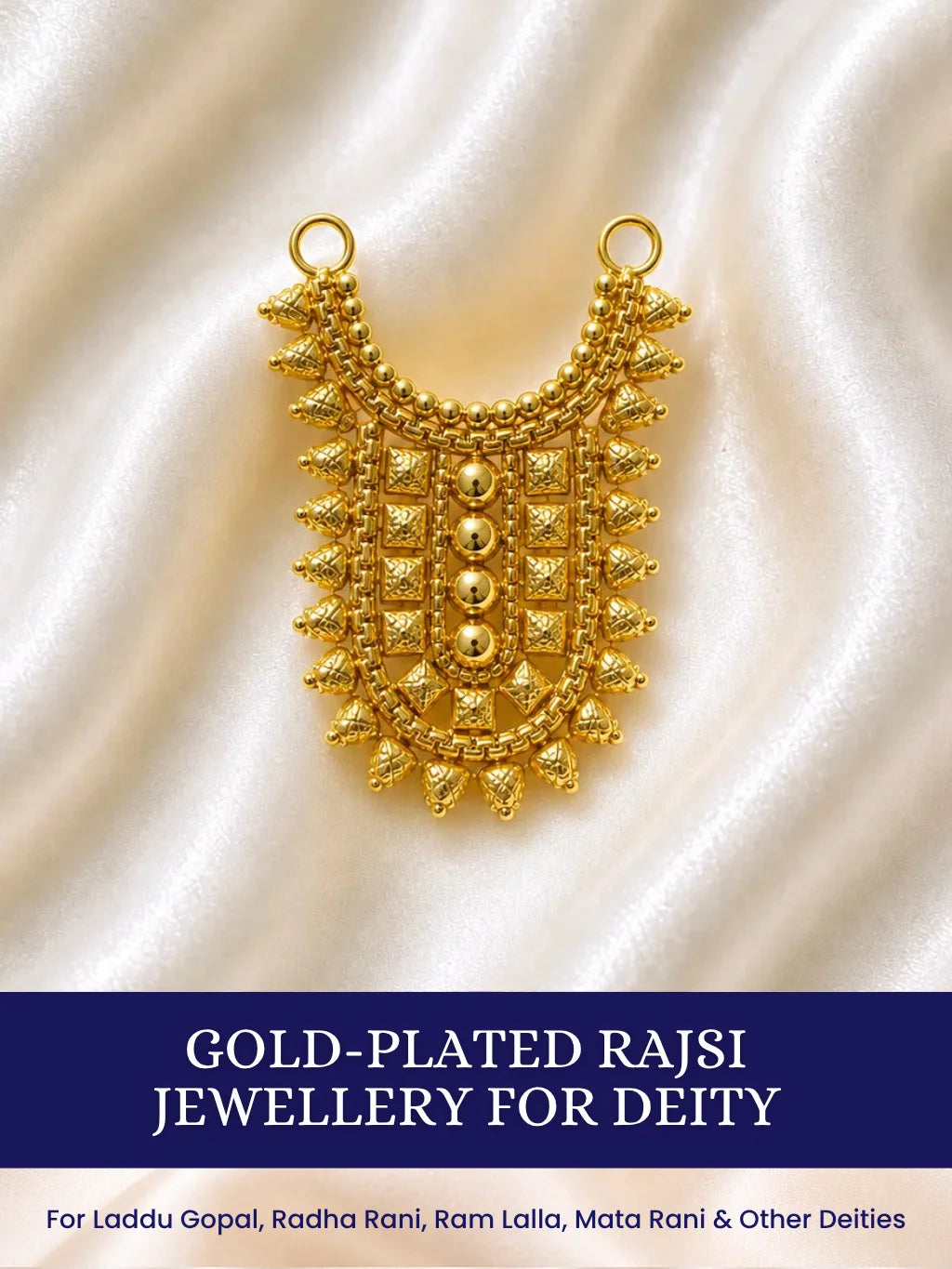 Gold-Plated Rajsi Jewellery for Deity