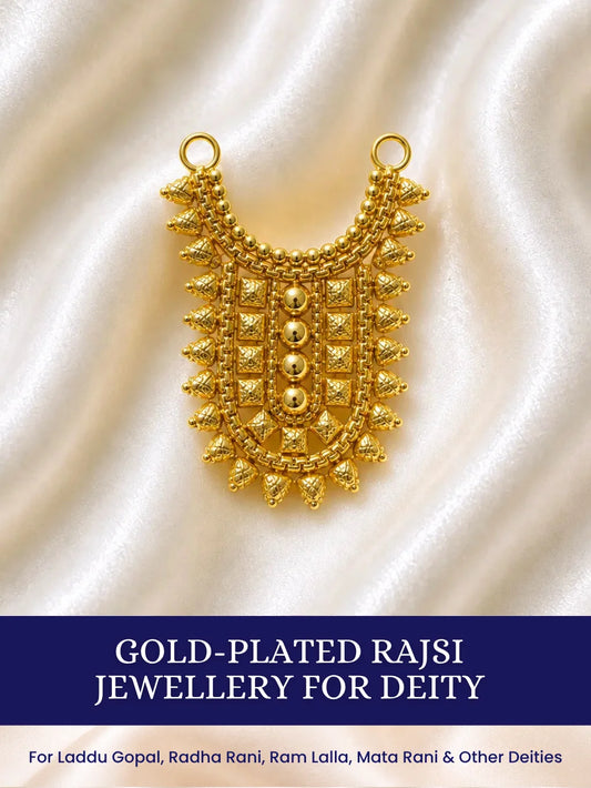 Gold-Plated Rajsi Jewellery for Deity