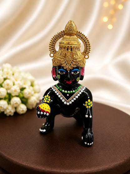 Gold-Plated Rajsi Mukut for Deity