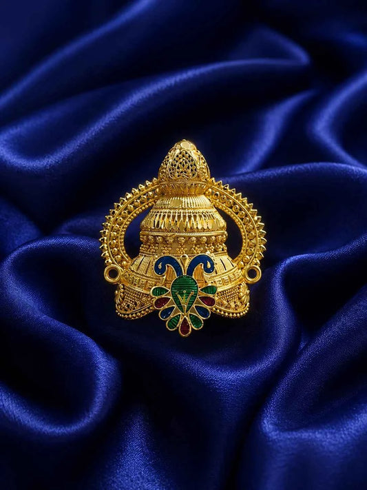 Gold-Plated Mauli Mukut for Deity