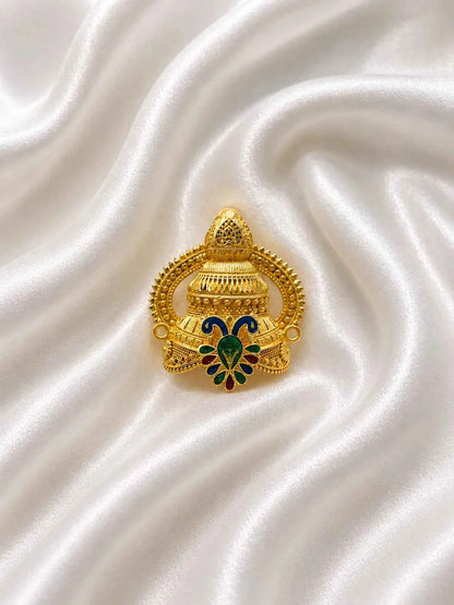 Gold-Plated Mauli Mukut for Deity