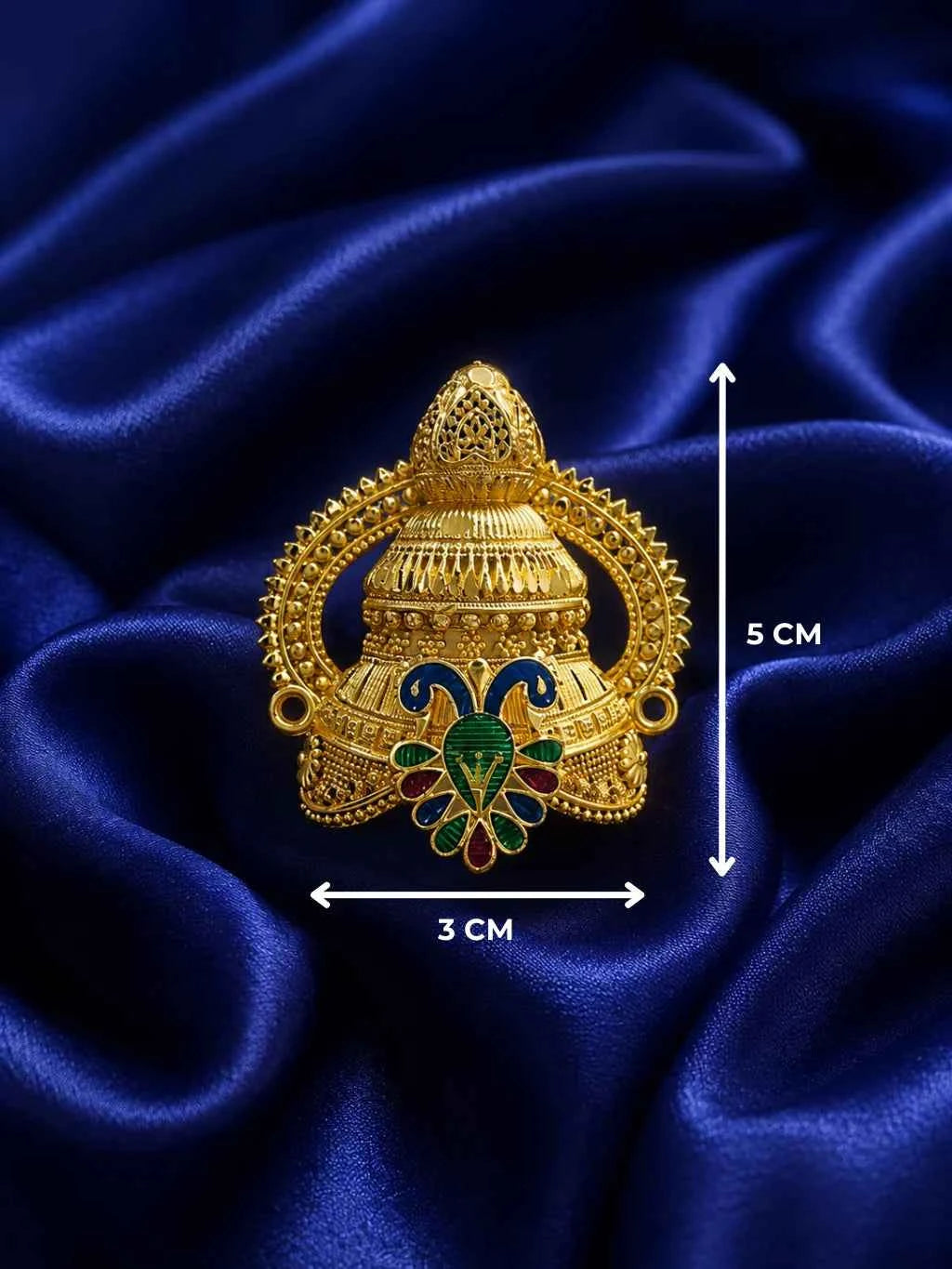 Gold-Plated Mauli Mukut for Deity