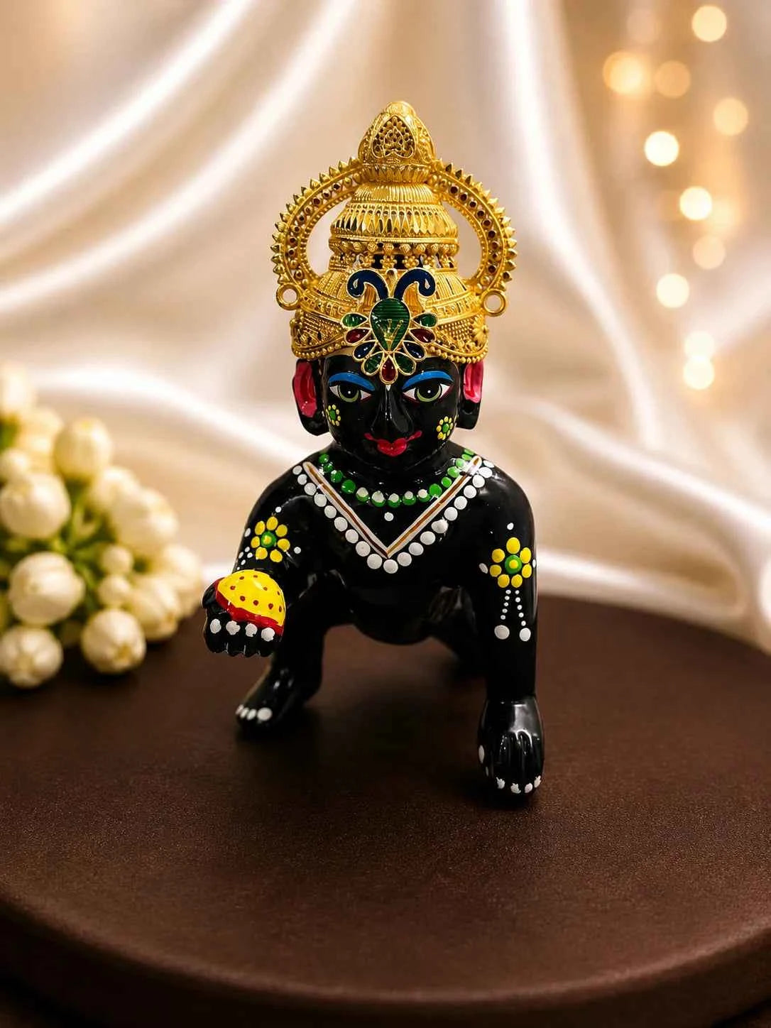 Gold-Plated Mauli Mukut for Deity