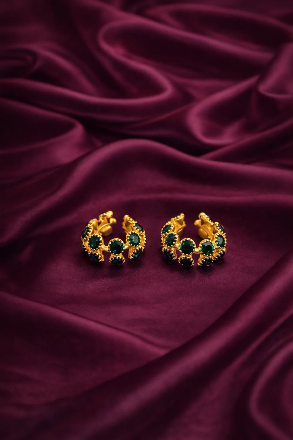 Green stone Laddu Gopal bangles for Thakur Ji hand shringar