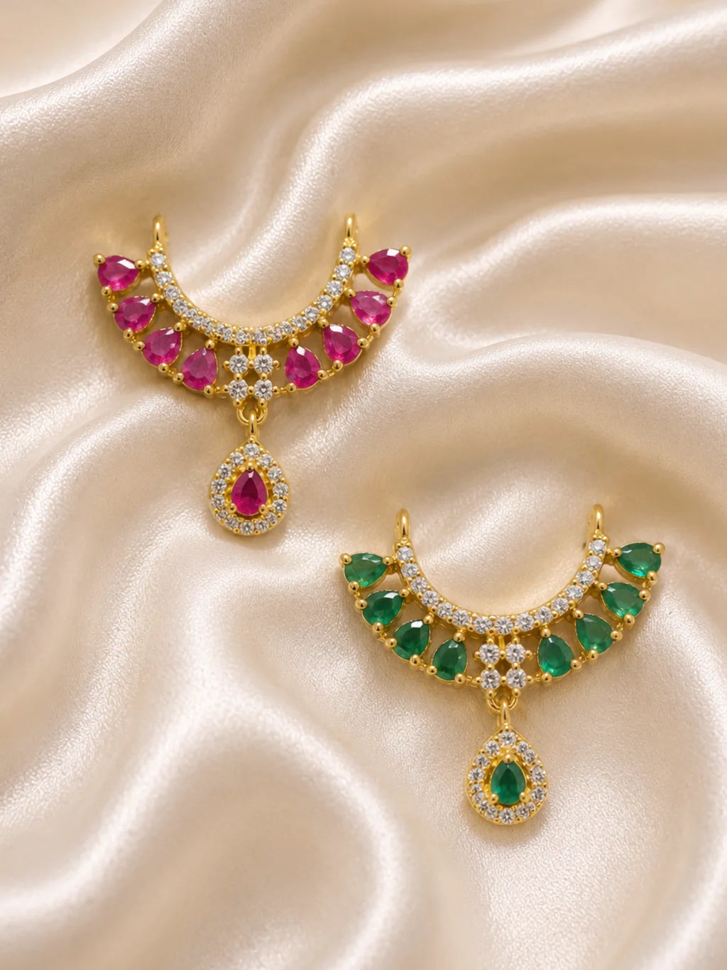 Gulnaar AD Choker for Laddu Gopal with sparkling American diamond stones and floral-inspired design