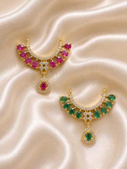 Gulnaar AD Choker for Laddu Gopal with sparkling American diamond stones and floral-inspired design