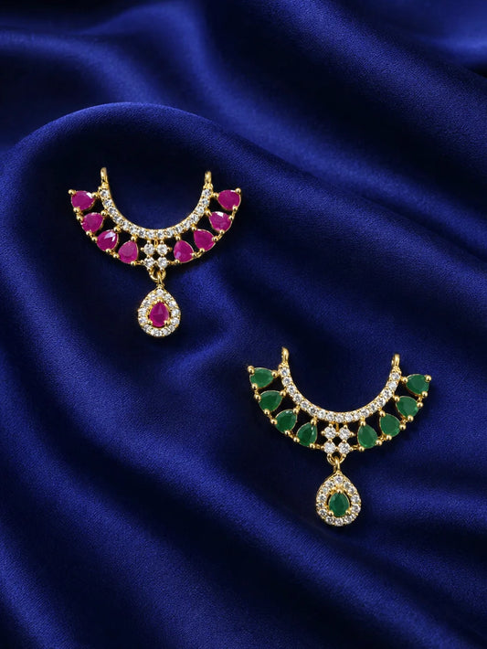 Gulnaar AD Choker for Laddu Gopal with sparkling American diamond stones and floral-inspired design