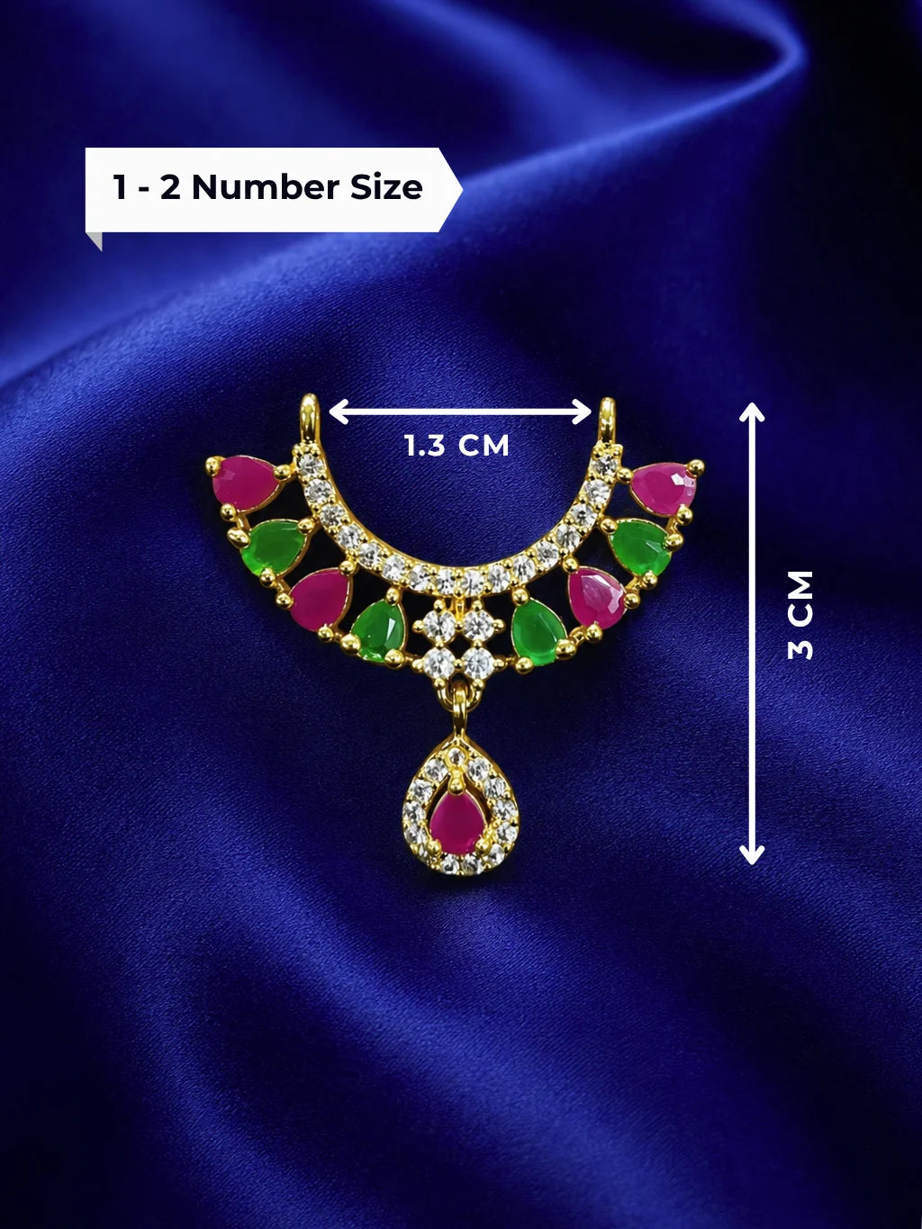 Gulnaar AD Choker for Laddu Gopal with sparkling American diamond stones and floral-inspired design