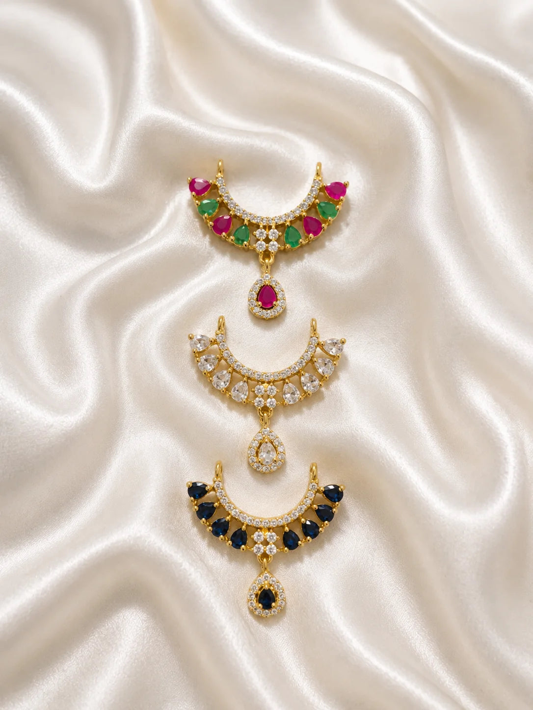 Gulnaar AD Choker for Laddu Gopal with sparkling American diamond stones and floral-inspired design