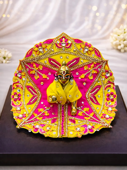 Handcrafted Laddu Gopal designer poshak for royal and divine shringar