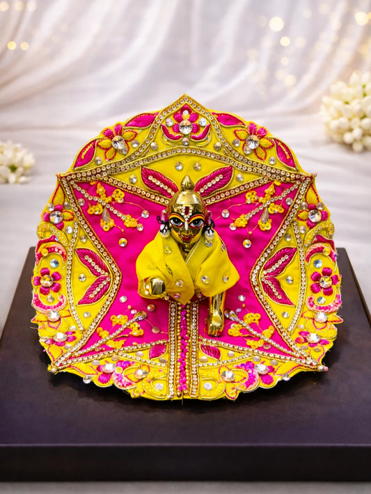 Handcrafted Laddu Gopal designer poshak for royal and divine shringar