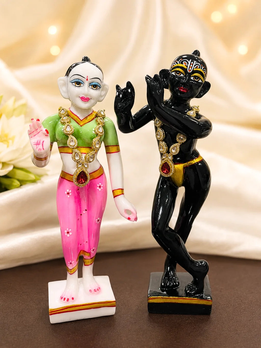 Harit Kundan Haar for Radha Krishna