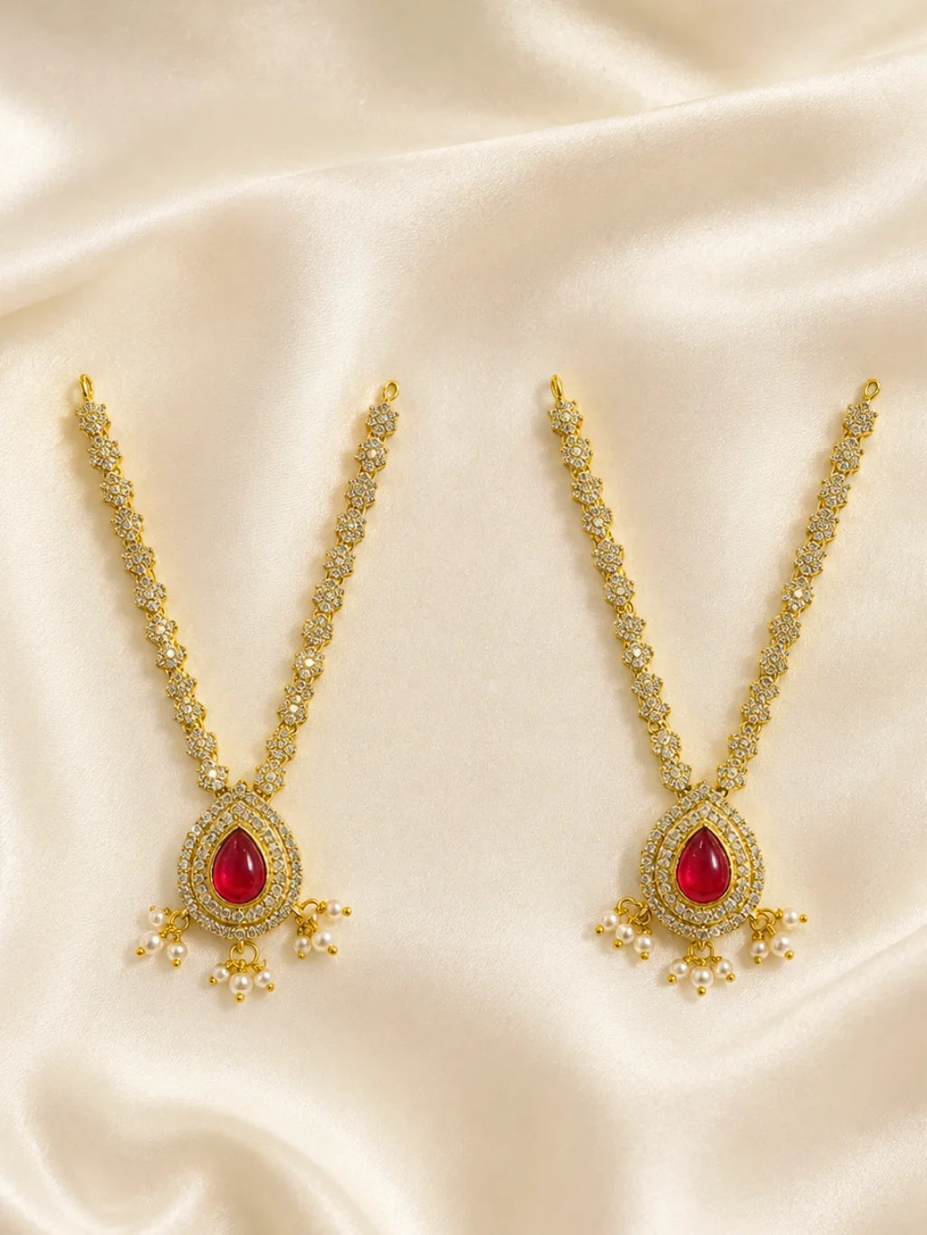 Harit Manjari Haar for Radha Krishna