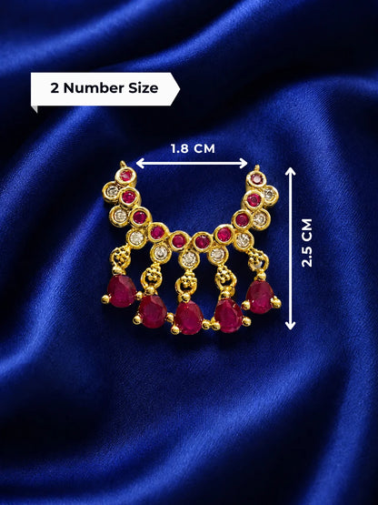 Harit Ratna AD Choker for Laddu Gopal with emerald-inspired detailing and sparkling American diamond stones