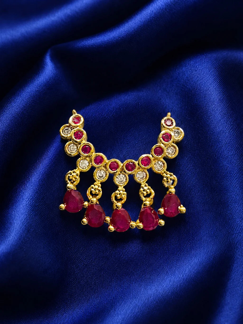 Harit Ratna AD Choker for Laddu Gopal with emerald-inspired detailing and sparkling American diamond stones