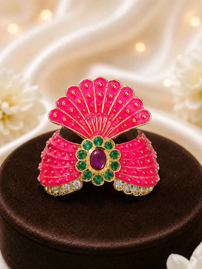 Jadau AD Mukut for Deity