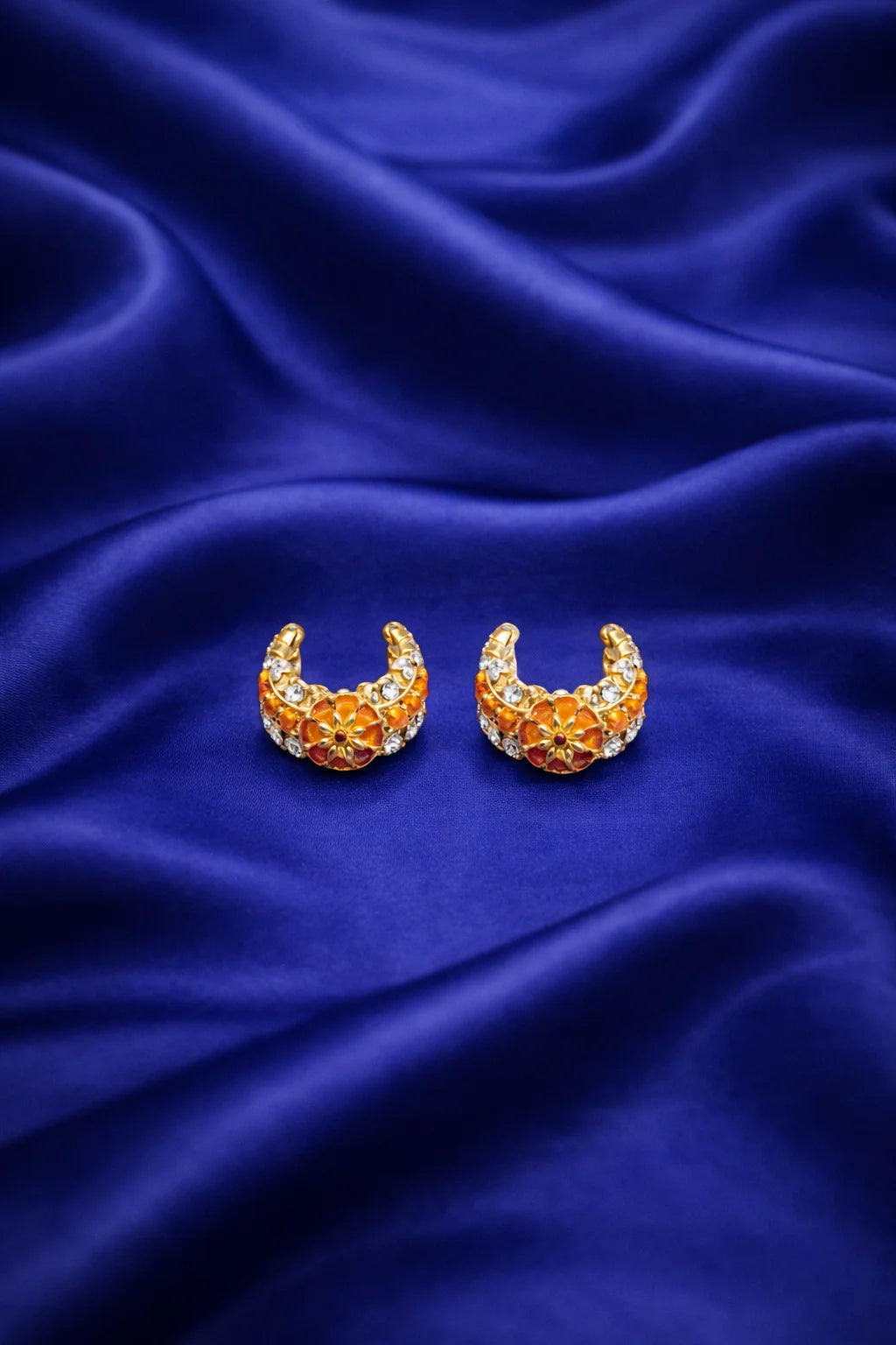 Orange Color Laddu Gopal Kada | Premium Shringar