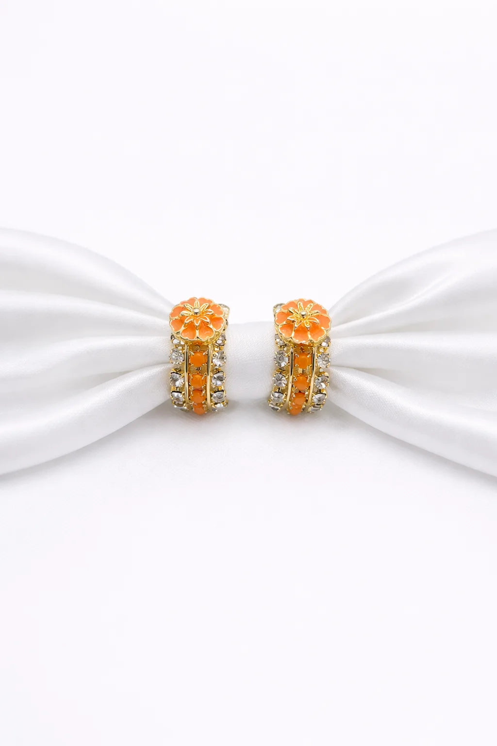 Orange Color Laddu Gopal Kada | Premium Shringar