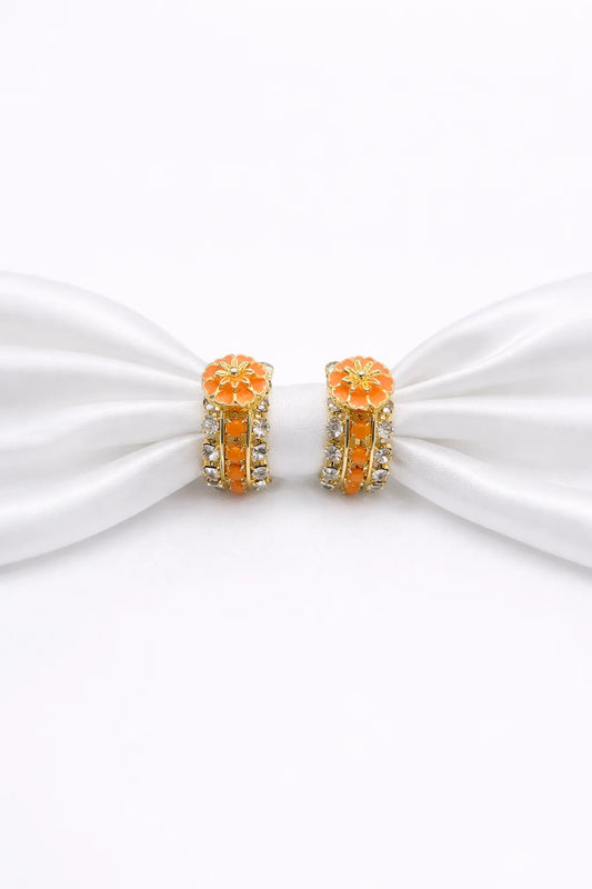 Orange Color Laddu Gopal Kada | Premium Shringar