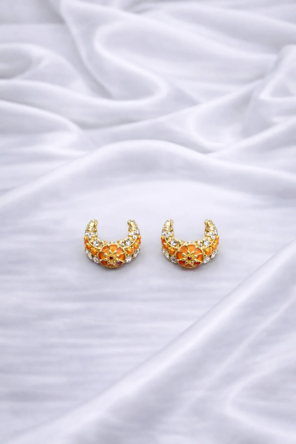 Orange Color Laddu Gopal Kada | Premium Shringar