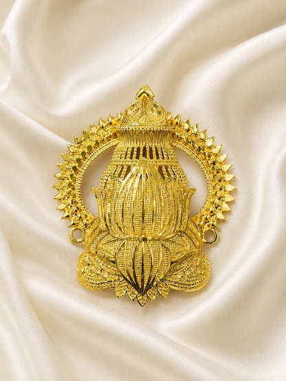 Kamal Kanti Gold Plated Mukut for Deity