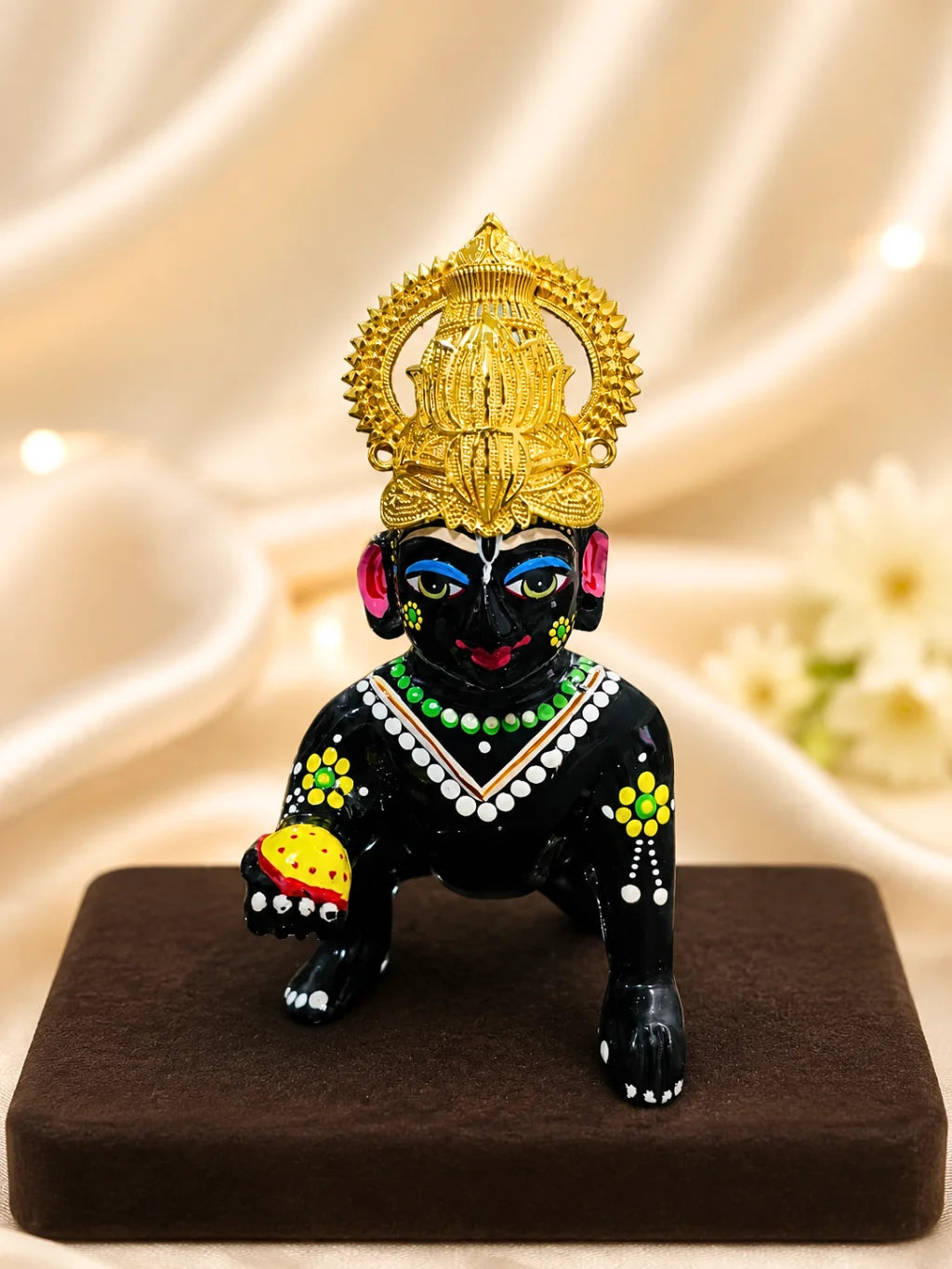 Kamal Kanti Gold Plated Mukut for Deity