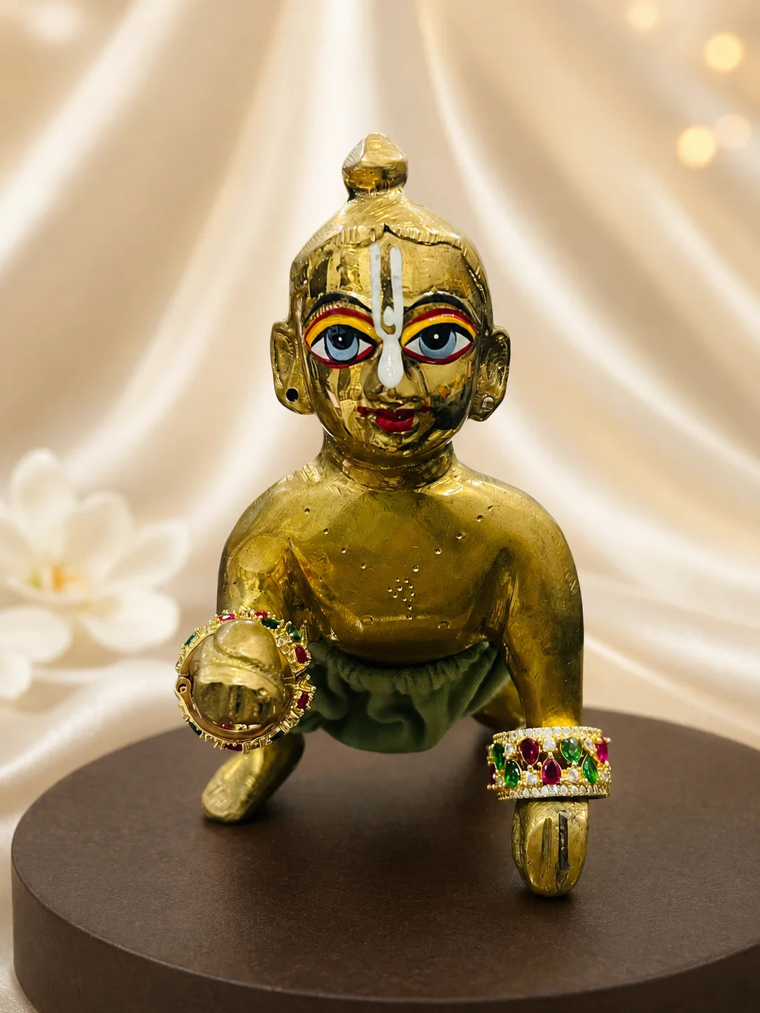 Kanak AD Bangles for Laddu Gopal with sparkling American Diamond stone work