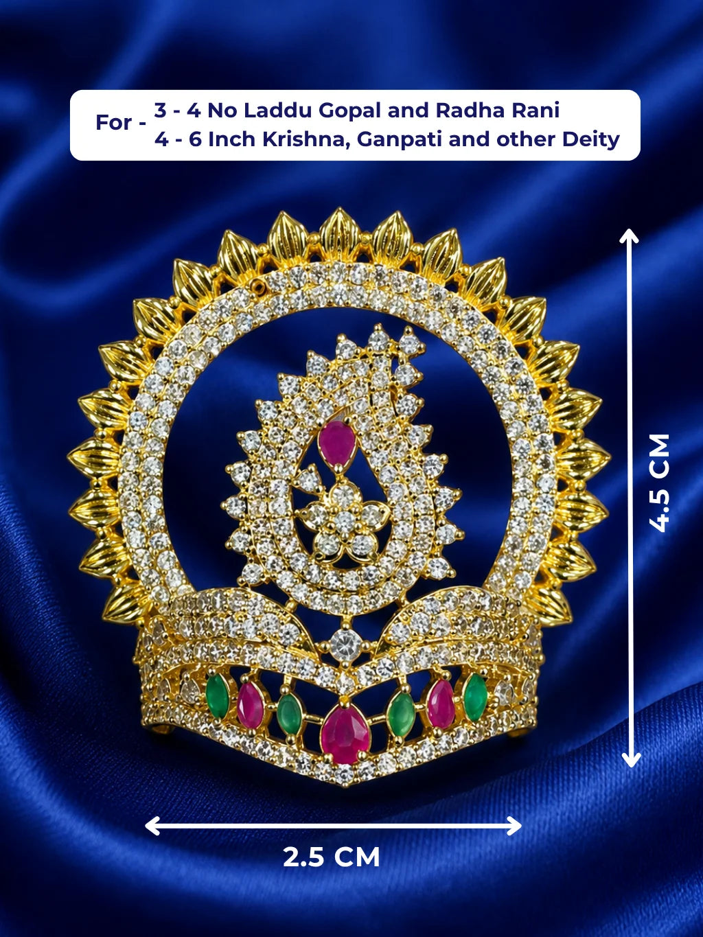 Kanak Chandrika AD Mukut for Deity (4)