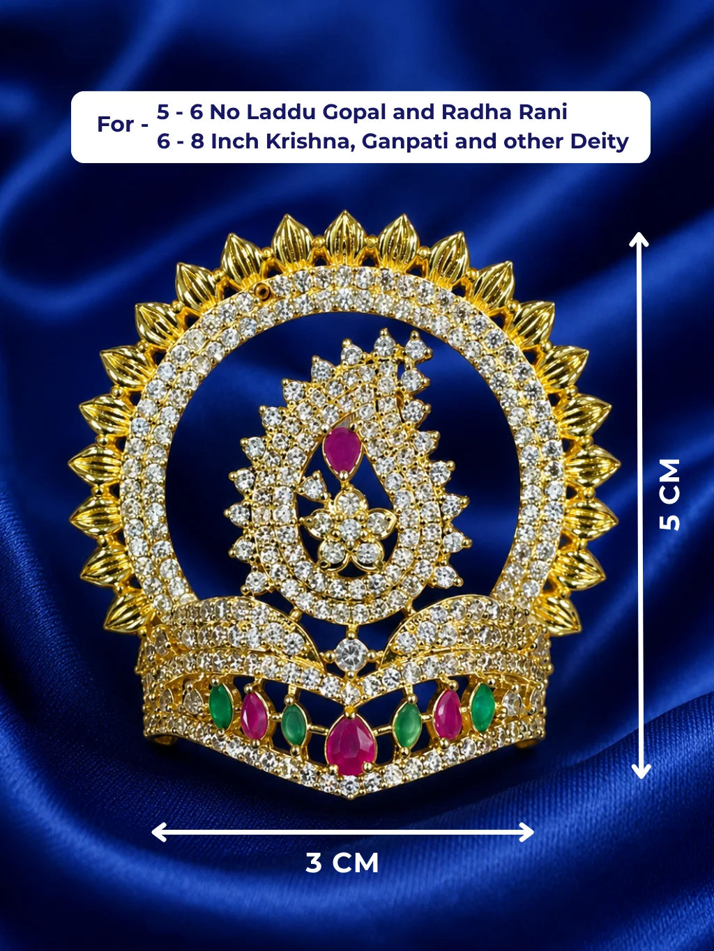 Kanak Chandrika AD Mukut for Deity (4)