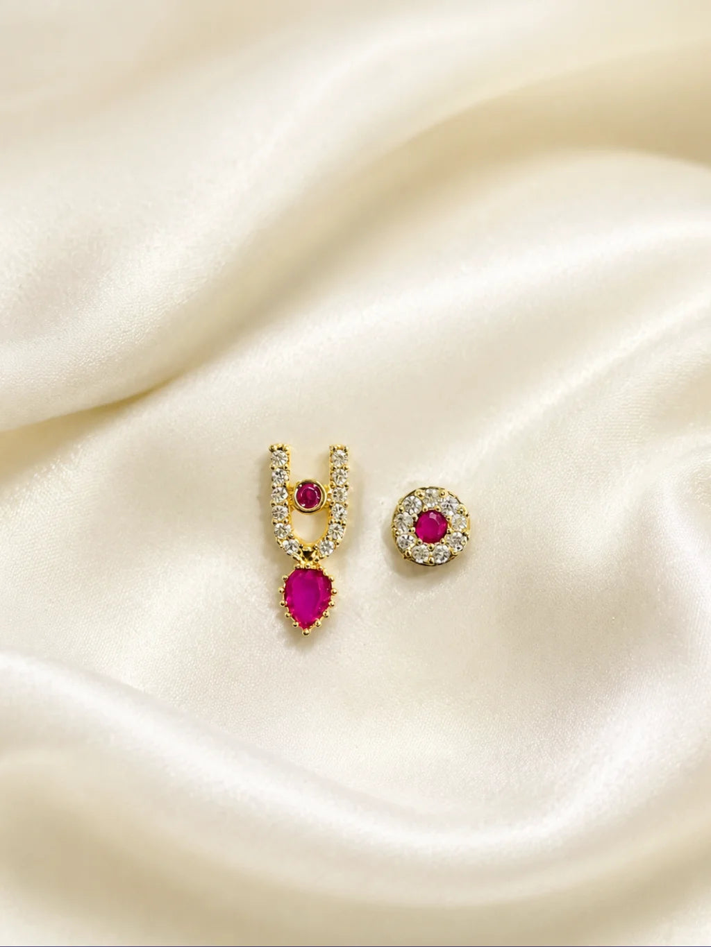 Krishna AD Tilak and Radha AD Bindi combo, designed to add an elegant sparkle to your beloved deities.