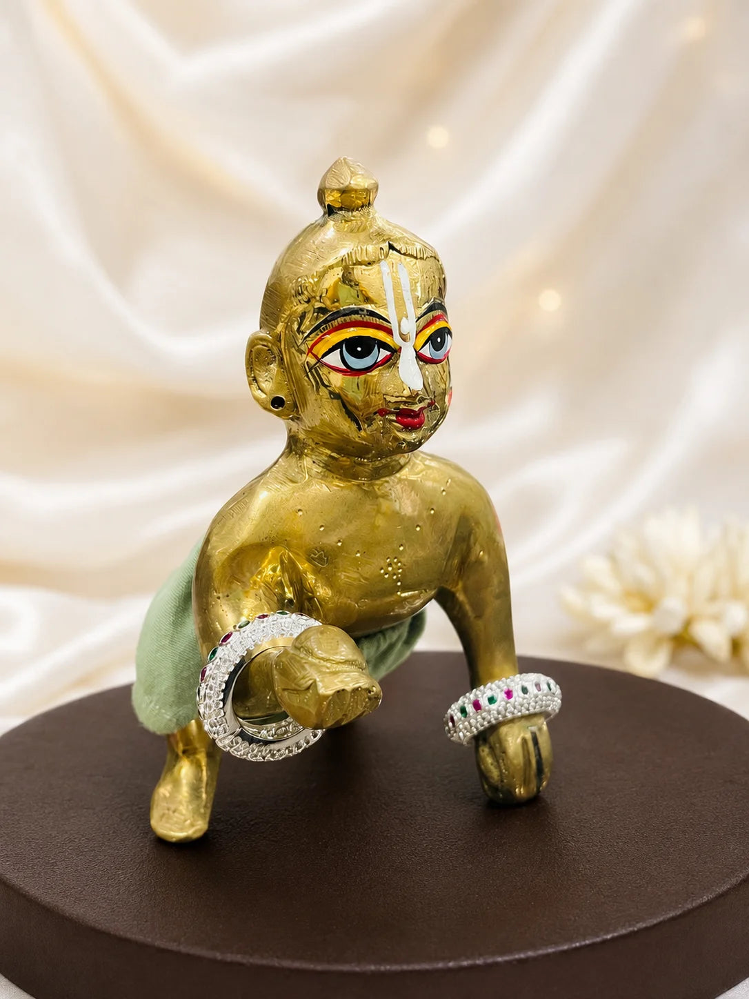 Kriti AD Stone Bangles for Laddu Gopal with sparkling American diamond stone work