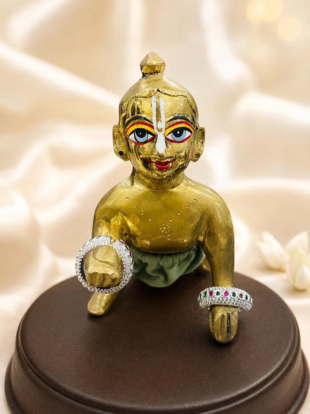Kriti AD Stone Bangles for Laddu Gopal with sparkling American diamond stone work