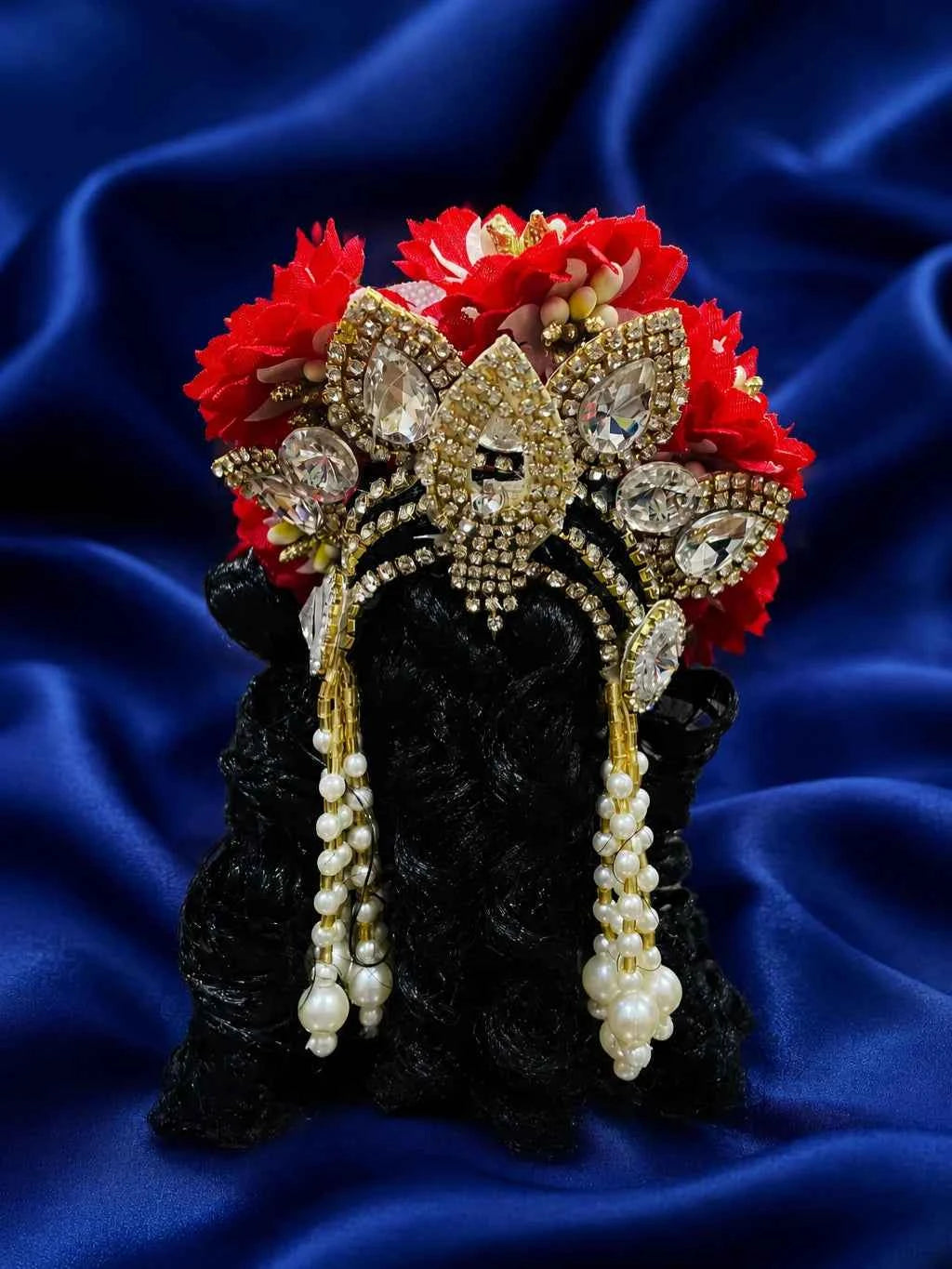 Kunj Manjari Mukut with Hair for Jugal Jodi