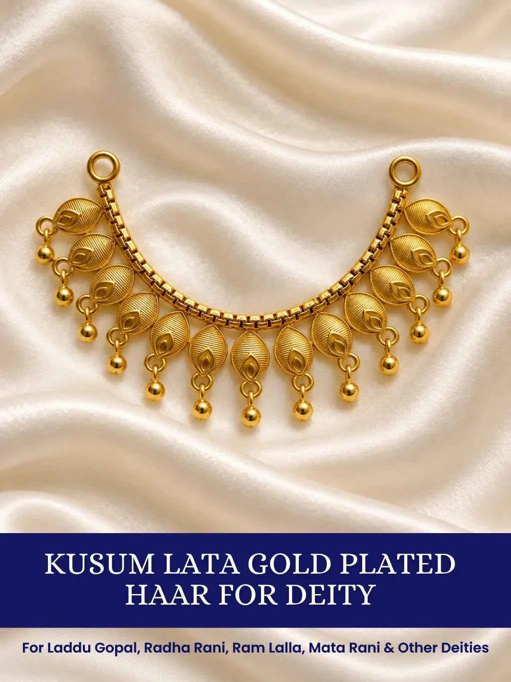 Kusum Lata Gold Plated Haar for Deity
