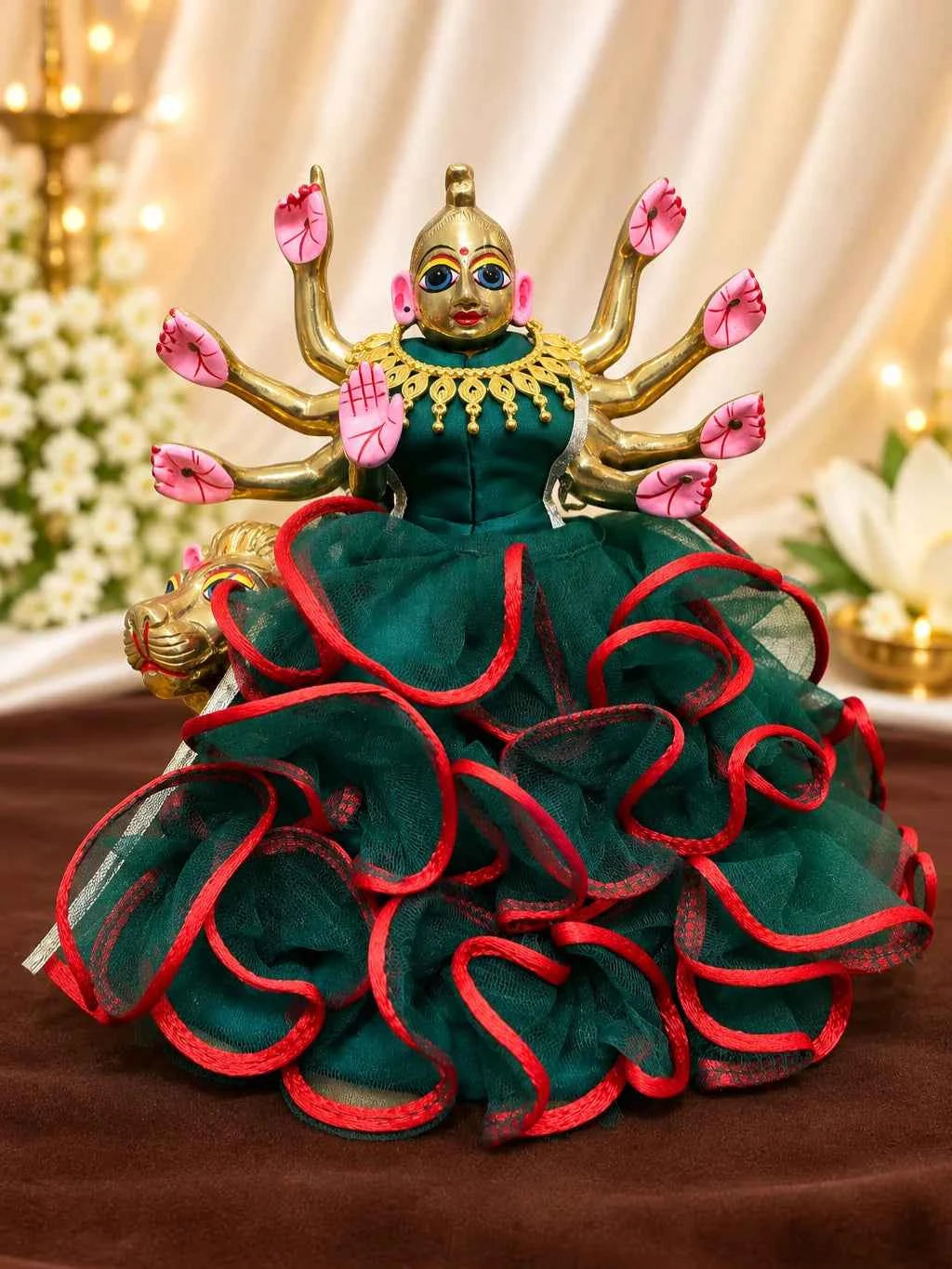 Kusum Lata Gold Plated Haar for Deity