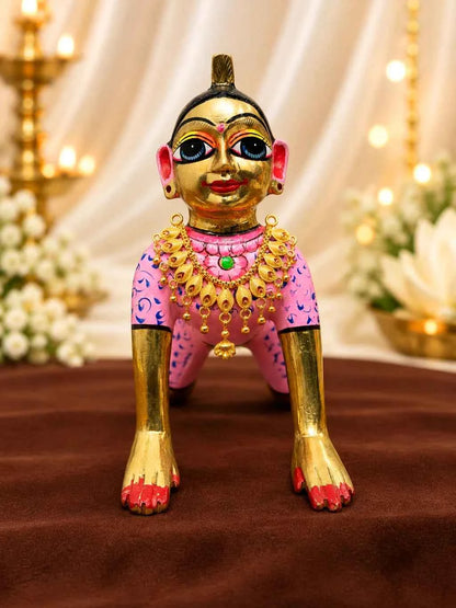 Kusum Lata Gold Plated Haar for Deity