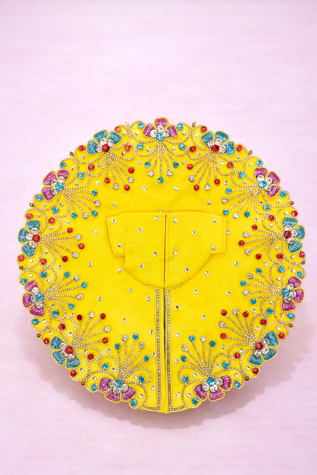 Laddu Gopal Dress - Premium Zari Embroidered Dress