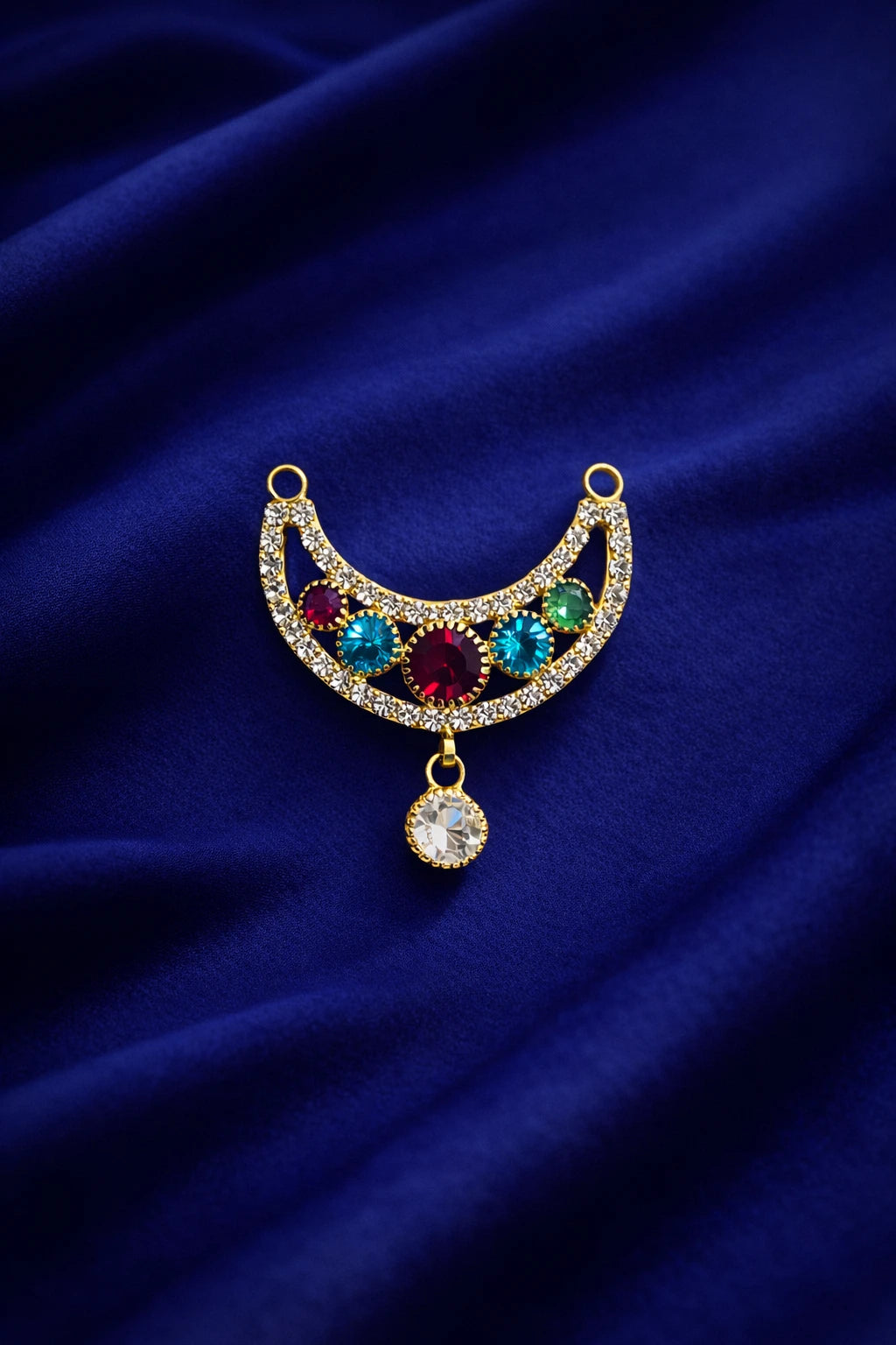 Laddu Gopal Jewellery - Choker Style Multicolor Stone Work