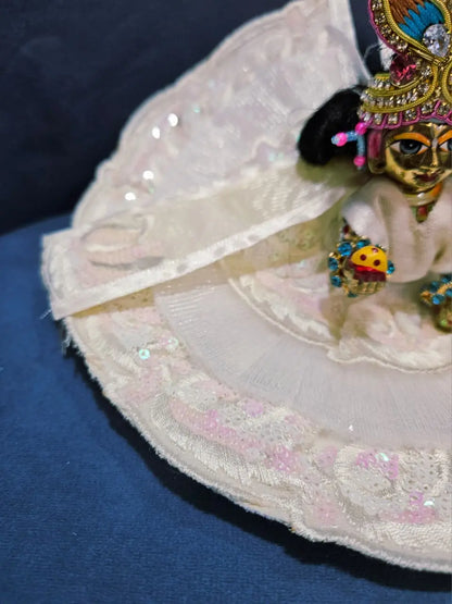 White Laddu Gopal Dress