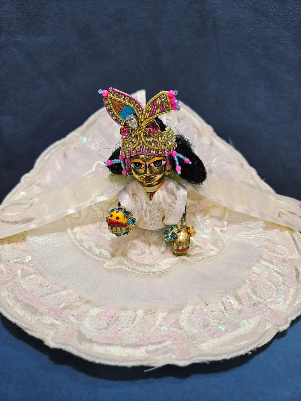 White Laddu Gopal Dress