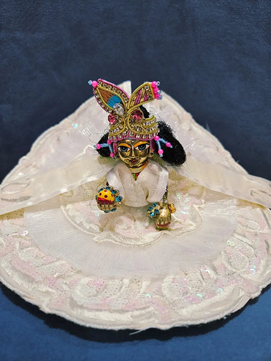 White Laddu Gopal Dress