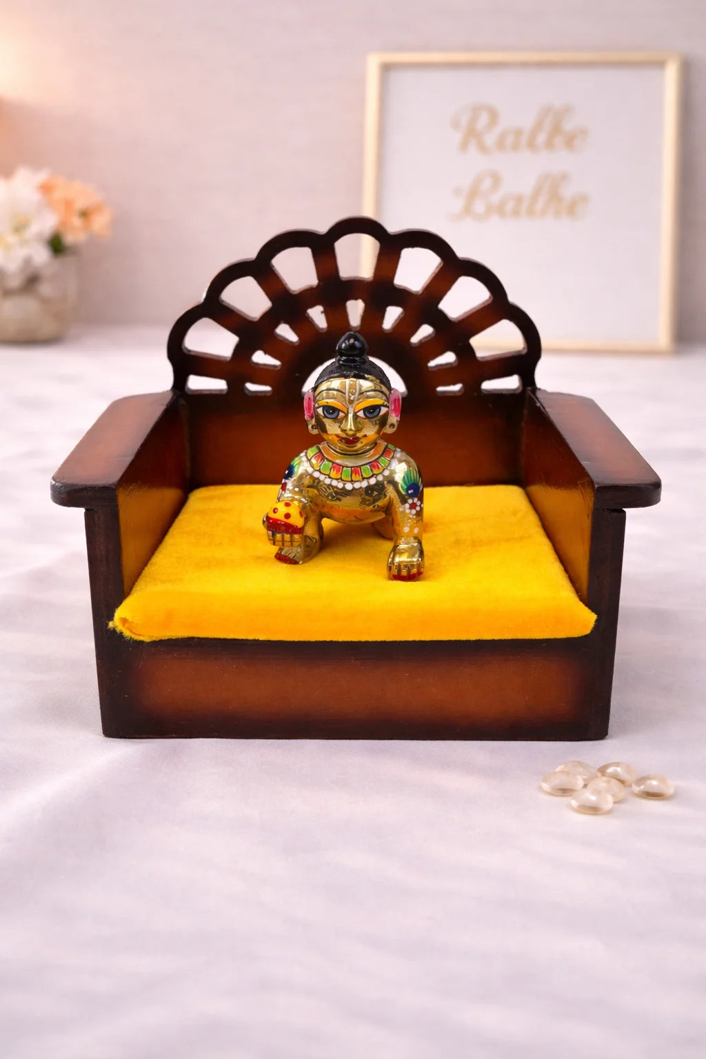 Laddu Gopal Wooden Sofa