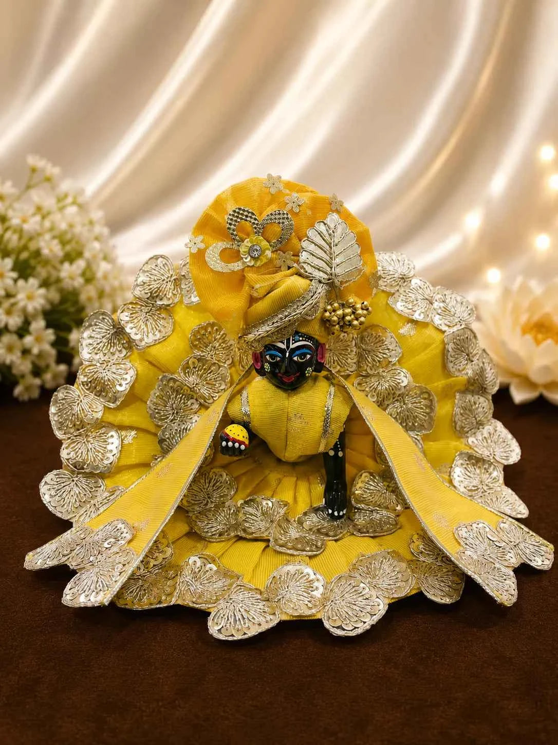 Lavanya Chanderi Poshak for Laddu Gopal