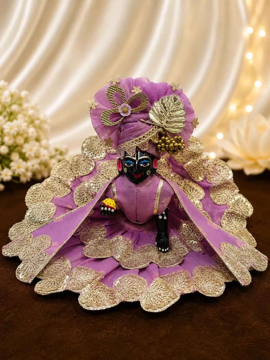 Lavanya Chanderi Poshak for Laddu Gopal